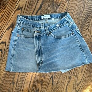Parke denim mini skirt